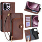 Zipper Bag Leather Phone Case, For OnePlus 15T 5G, For OnePlus Turbo 6 / 6V, For OnePlus Ace 6, For OnePlus 15 5G, For OnePlus Ace 5 Ultra / Nord 5, For OnePlus Ace 5 Racing / Nord CE5