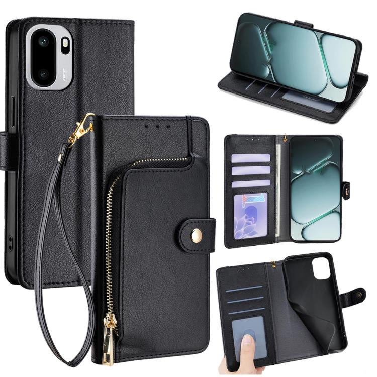 Zipper Bag Leather Phone Case, For OnePlus Turbo 6 / 6V, For OnePlus Ace 6, For OnePlus 15 5G, For OnePlus Ace 5 Ultra / Nord 5, For OnePlus Ace 5 Racing / Nord CE5, For OnePlus Ace 5 / 5 Pro