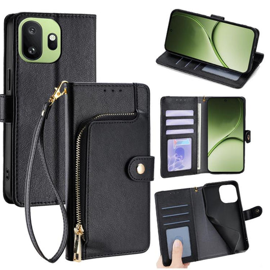 Zipper Bag Leather Phone Case, For OnePlus 15T 5G, For OnePlus Turbo 6 / 6V, For OnePlus Ace 6, For OnePlus 15 5G, For OnePlus Ace 5 Ultra / Nord 5, For OnePlus Ace 5 Racing / Nord CE5
