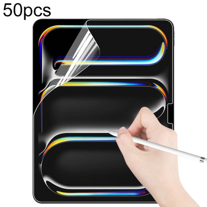 50pcs Matte Paperfeel Screen Protector, For iPad Air 13 2026 / 2025 / 2024, For iPad Air 11 2026 / 2025 / 2024, For iPad Pro 13 2025 / 2024, For iPad Pro 11 2025 / 2024, For iPad 2025, For iPad 2022