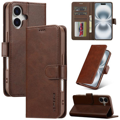 LC.IMEEKE Calf Texture Horizontal Flip Leather Case, For iPhone 18 Pro / 17 Pro, For iPhone 18 Pro Max / 17 Pro Max, For iPhone 16e / 17e, For iPhone 17