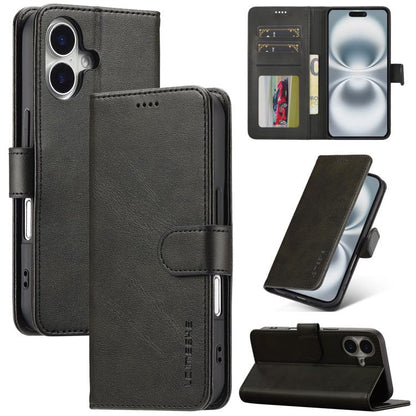 LC.IMEEKE Calf Texture Horizontal Flip Leather Case, For iPhone 18 Pro / 17 Pro, For iPhone 18 Pro Max / 17 Pro Max, For iPhone 16e / 17e, For iPhone 17