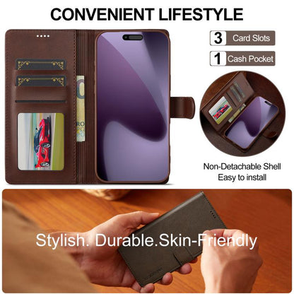 LC.IMEEKE Calf Texture Horizontal Flip Leather Case, For iPhone 18 Pro / 17 Pro, For iPhone 18 Pro Max / 17 Pro Max, For iPhone 16e / 17e, For iPhone 17