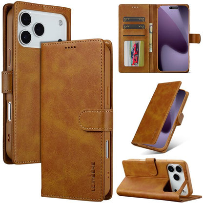 LC.IMEEKE Calf Texture Horizontal Flip Leather Case, For iPhone 18 Pro / 17 Pro, For iPhone 18 Pro Max / 17 Pro Max, For iPhone 16e / 17e, For iPhone 17
