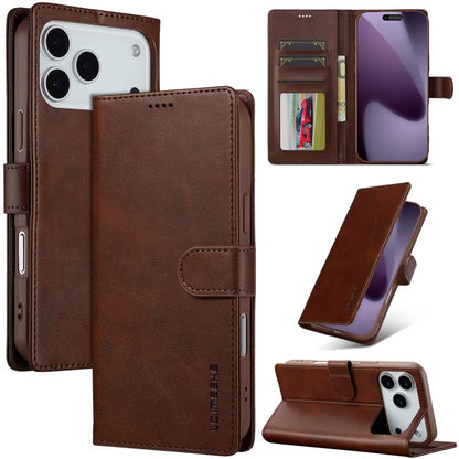 LC.IMEEKE Calf Texture Horizontal Flip Leather Case, For iPhone 18 Pro / 17 Pro, For iPhone 18 Pro Max / 17 Pro Max, For iPhone 16e / 17e, For iPhone 17