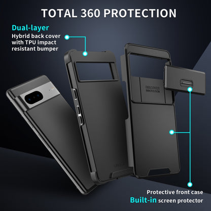 Sliding Camshield TPU + PC Phone Case, For Google Pixel 9a, For Google Pixel 9 Pro XL, For Google Pixel 9 / 9 Pro, For Google Pixel 8a