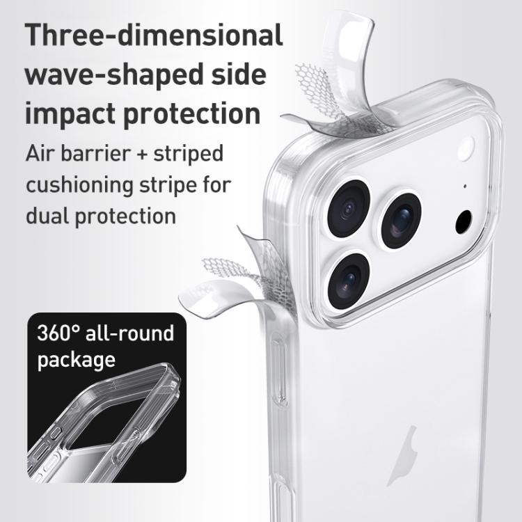 ZGA Clear TPU Shockproof Phone Case, For iPhone 17 Pro Max, For iPhone 17 Pro, For iPhone 17, For iPhone Air