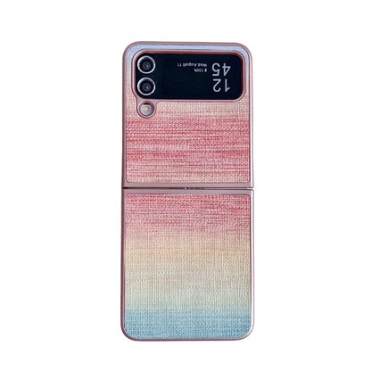 Illusory Color Leather Texture PC Phone Case, For Samsung Galaxy Z Flip6 / Flip7 FE, For Samsung Galaxy Z Flip5, For Samsung Galaxy Z Flip4, For Samsung Galaxy Z Flip3