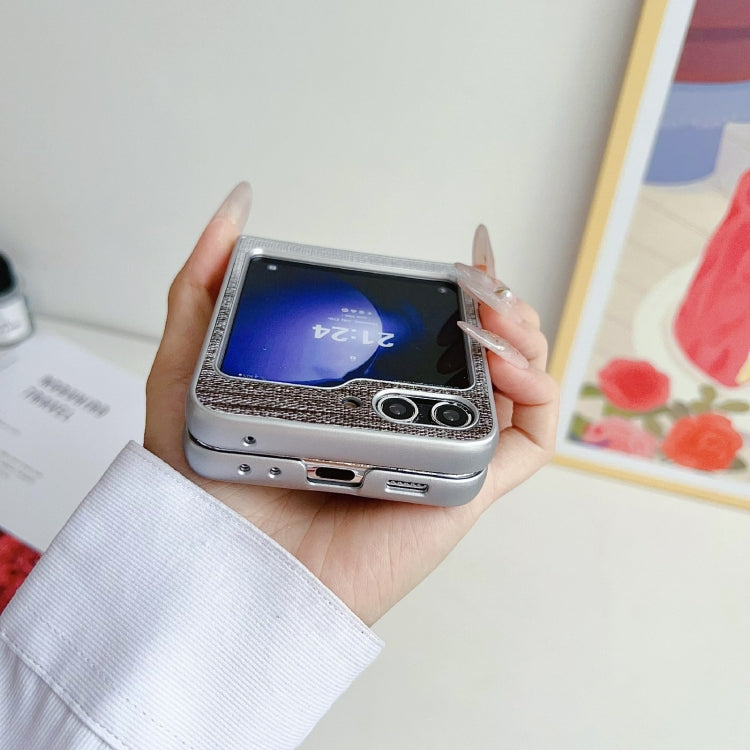 Illusory Color Leather Texture PC Phone Case, For Samsung Galaxy Z Flip6 / Flip7 FE, For Samsung Galaxy Z Flip5, For Samsung Galaxy Z Flip4, For Samsung Galaxy Z Flip3