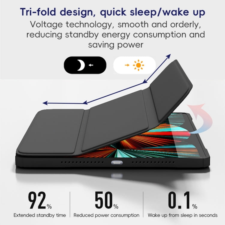 ZGA Tri-Fold Voltage Smart Leather Tablet Case, For iPad Pro 12.9 2022/2021/2020, For iPad Pro 11 2022 / 2021 / 2020, For iPad Air 10.9 2022 / 2020, For iPad 10th Gen 10.9 2022, For iPad 10.2 2021/2020/2019