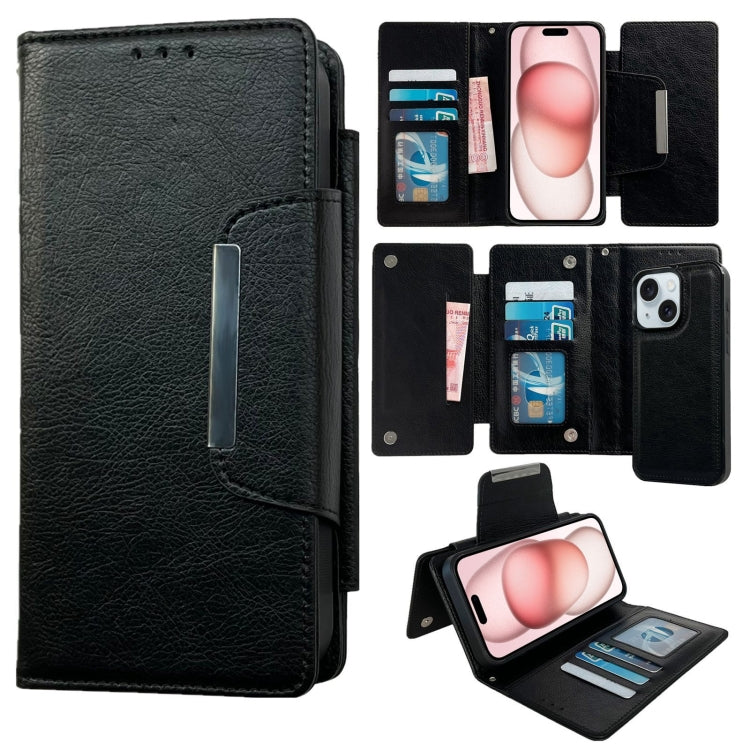 Multifunctional 7-Cards Wallet Leather Phone Case, For iPhone 15, For iPhone 14 Plus, For iPhone 14, For iPhone 14 Pro