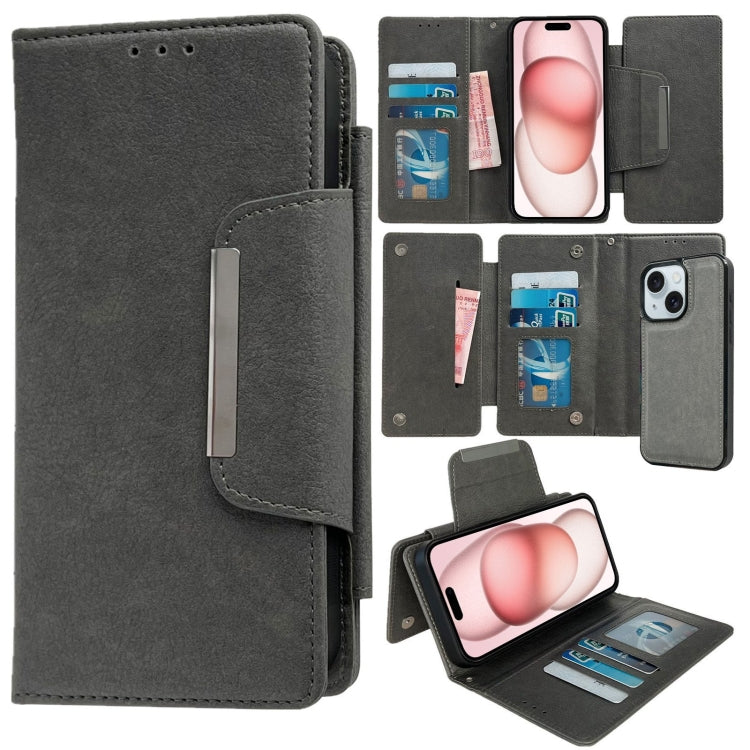 Multifunctional 7-Cards Wallet Leather Phone Case, For iPhone 15, For iPhone 14 Plus, For iPhone 14, For iPhone 14 Pro