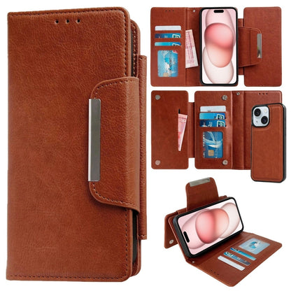 Multifunctional 7-Cards Wallet Leather Phone Case, For iPhone 15, For iPhone 14 Plus, For iPhone 14, For iPhone 14 Pro