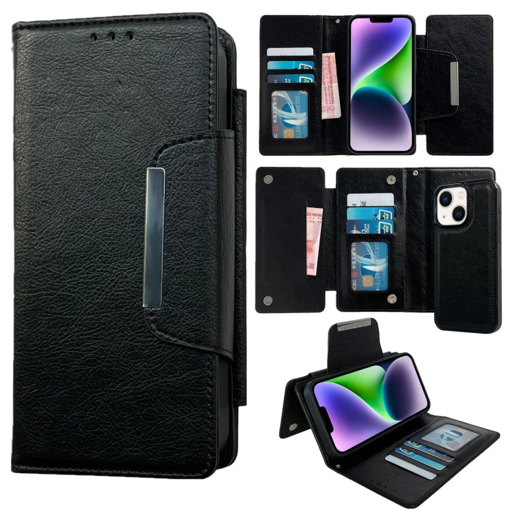 Multifunctional 7-Cards Wallet Leather Phone Case, For iPhone 15, For iPhone 14 Plus, For iPhone 14, For iPhone 14 Pro