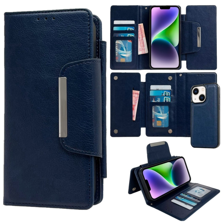 Multifunctional 7-Cards Wallet Leather Phone Case, For iPhone 15, For iPhone 14 Plus, For iPhone 14, For iPhone 14 Pro