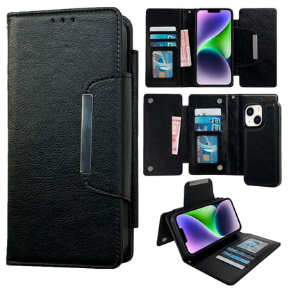 Multifunctional 7-Cards Wallet Leather Phone Case, For iPhone 15, For iPhone 14 Plus, For iPhone 14, For iPhone 14 Pro