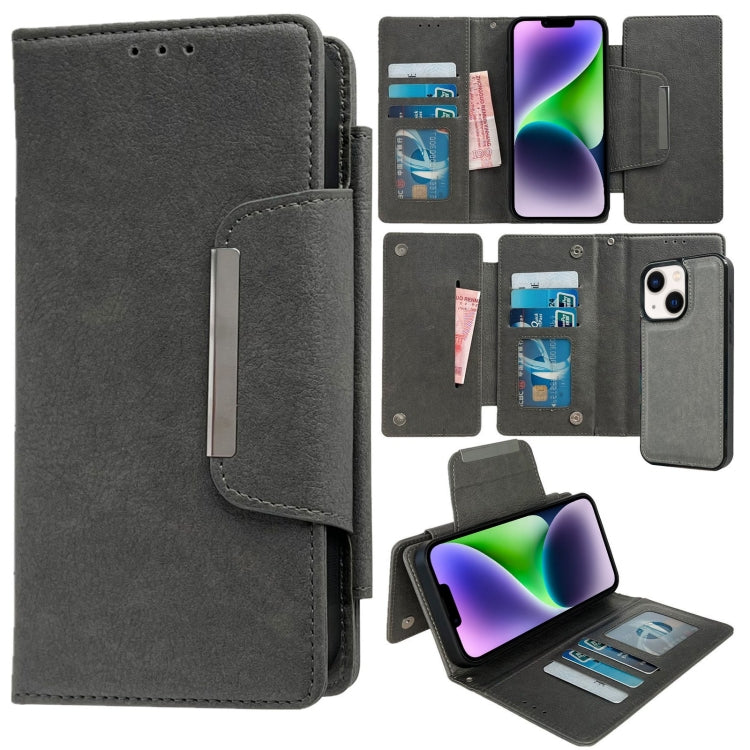 Multifunctional 7-Cards Wallet Leather Phone Case, For iPhone 15, For iPhone 14 Plus, For iPhone 14, For iPhone 14 Pro