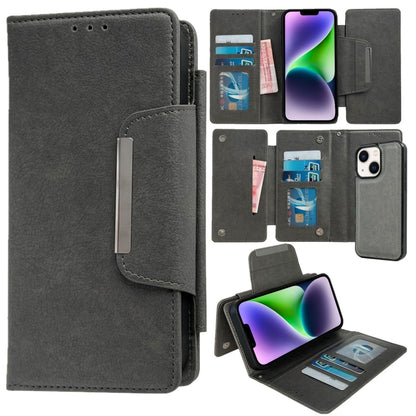 Multifunctional 7-Cards Wallet Leather Phone Case, For iPhone 15, For iPhone 14 Plus, For iPhone 14, For iPhone 14 Pro