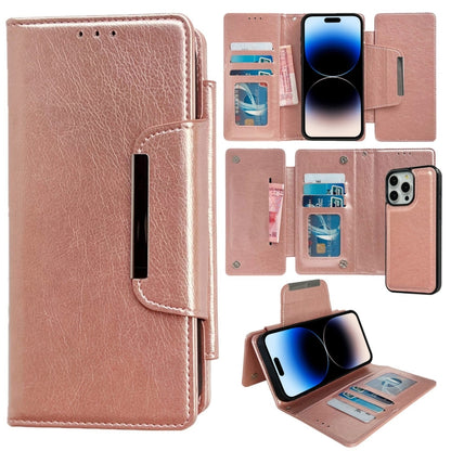 Multifunctional 7-Cards Wallet Leather Phone Case, For iPhone 15, For iPhone 14 Plus, For iPhone 14, For iPhone 14 Pro