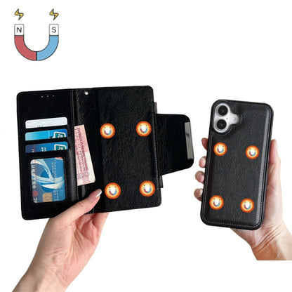 Multifunctional 7-Cards Wallet Leather Phone Case, For iPhone 16, For iPhone 15 Pro Max, For iPhone 15 Pro, For iPhone 15 Plus