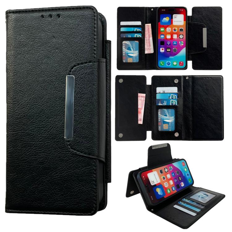 Multifunctional 7-Cards Wallet Leather Phone Case, For iPhone 18 Pro / 17 Pro, For iPhone 18 Pro Max / 17 Pro Max, For iPhone 17e / 16e, For iPhone 17