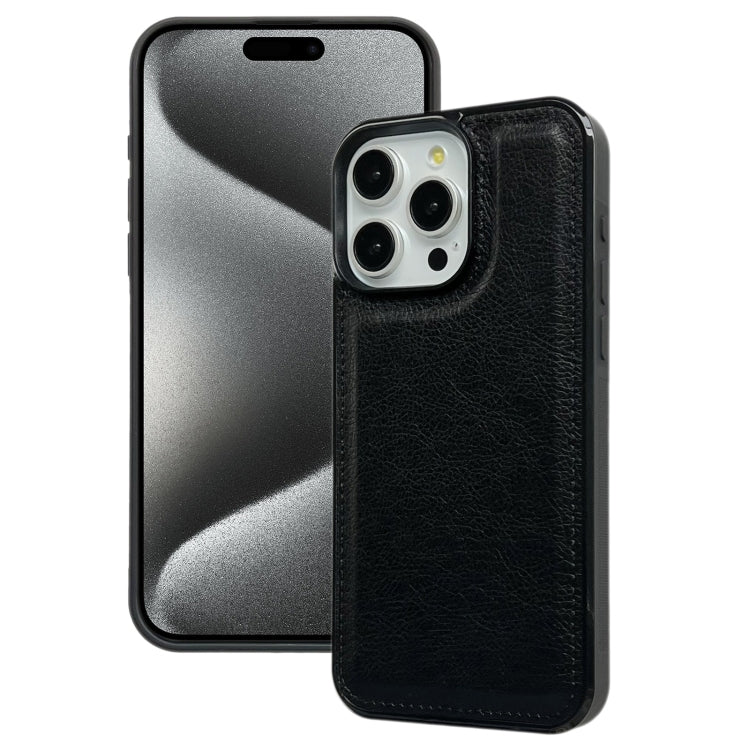 Cowhide Texture Back Cover Phone Case, For iPhone 16, For iPhone 15 Pro Max, For iPhone 15 Pro, For iPhone 15 Plus