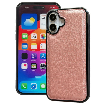Cowhide Texture Back Cover Phone Case, For iPhone 16, For iPhone 15 Pro Max, For iPhone 15 Pro, For iPhone 15 Plus