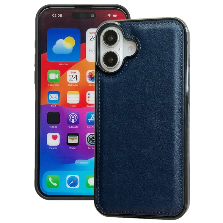 Cowhide Texture Back Cover Phone Case, For iPhone 16, For iPhone 15 Pro Max, For iPhone 15 Pro, For iPhone 15 Plus