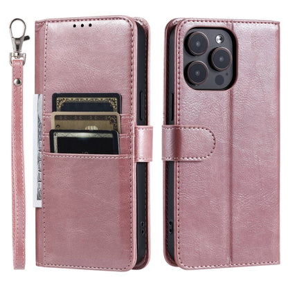Simple 6-Card Wallet Leather Phone Case, For iPhone 14 Pro, For iPhone 14 Pro Max, For iPhone 7 / 8 / SE 2022