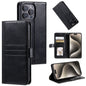 Simple 6-Card Wallet Leather Phone Case, For iPhone 14 Pro, For iPhone 14 Pro Max, For iPhone 7 / 8 / SE 2022