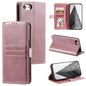 Simple 6-Card Wallet Leather Phone Case, For iPhone 14 Pro, For iPhone 14 Pro Max, For iPhone 7 / 8 / SE 2022