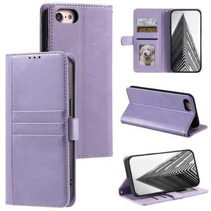 Simple 6-Card Wallet Leather Phone Case, For iPhone 14 Pro, For iPhone 14 Pro Max, For iPhone 7 / 8 / SE 2022