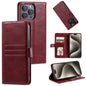 Simple 6-Card Wallet Leather Phone Case, For iPhone 13 Pro Max, For iPhone 13 Pro, For iPhone 13
