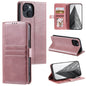 Simple 6-Card Wallet Leather Phone Case, For iPhone 13 mini, For iPhone 12 / 12 Pro, For iPhone 12 Pro Max