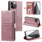 Simple 6-Card Wallet Leather Phone Case, For iPhone 13 mini, For iPhone 12 / 12 Pro, For iPhone 12 Pro Max