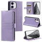 Simple 6-Card Wallet Leather Phone Case, For iPhone 12 mini, For iPhone 11 Pro Max, For iPhone 11