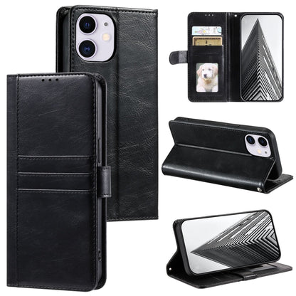 Simple 6-Card Wallet Leather Phone Case, For iPhone 12 mini, For iPhone 11 Pro Max, For iPhone 11