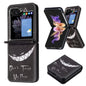 Colored Drawing Pattern PU + PC Shockproof Phone Case, For Samsung Galaxy Z Flip6 / Flip7 FE, For Samsung Galaxy Z Flip5