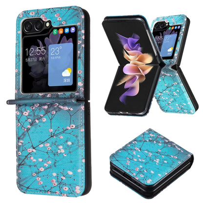 Colored Drawing Pattern PU + PC Shockproof Phone Case, For Samsung Galaxy Z Flip6 / Flip7 FE, For Samsung Galaxy Z Flip5
