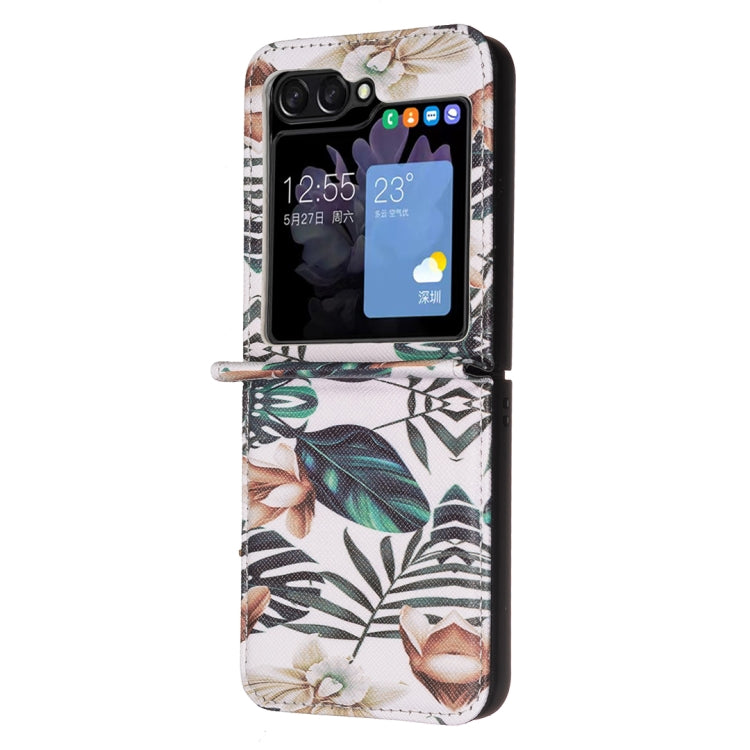 Colored Drawing Pattern PU + PC Shockproof Phone Case, For Samsung Galaxy Z Flip6 / Flip7 FE, For Samsung Galaxy Z Flip5