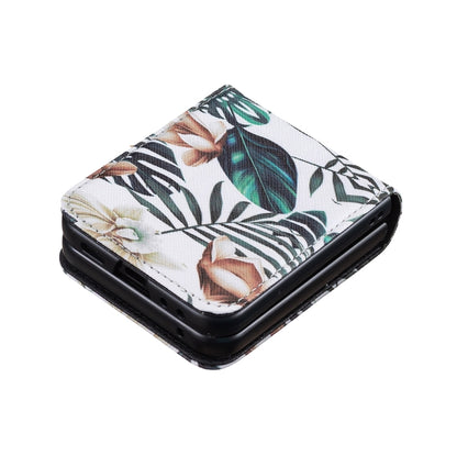 Colored Drawing Pattern PU + PC Shockproof Phone Case, For Samsung Galaxy Z Flip6 / Flip7 FE, For Samsung Galaxy Z Flip5