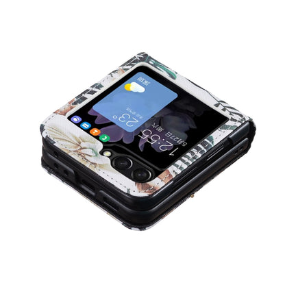 Colored Drawing Pattern PU + PC Shockproof Phone Case, For Samsung Galaxy Z Flip6 / Flip7 FE, For Samsung Galaxy Z Flip5