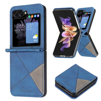 Rhombus Texture PU + PC Shockproof Phone Case, For Samsung Galaxy Z Flip7 FE / Flip6, For Samsung Galaxy Z Flip7, For Samsung Galaxy Z Flip5