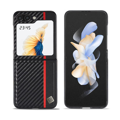 LC.IMEEKE 3 in 1 Carbon Fiber Texture Shockproof Phone Case