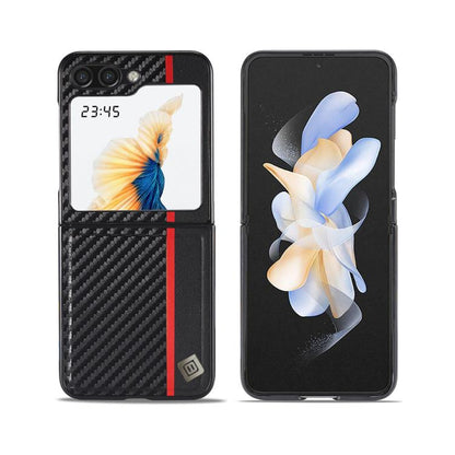 LC.IMEEKE 3 in 1 Carbon Fiber Texture Shockproof Phone Case, For Samsung Galaxy Z Flip6 / Flip7 FE, For Samsung Galaxy Z Fold7 5G, For Samsung Galaxy Z Flip7 5G, For Samsung Galaxy Z Fold6 5G