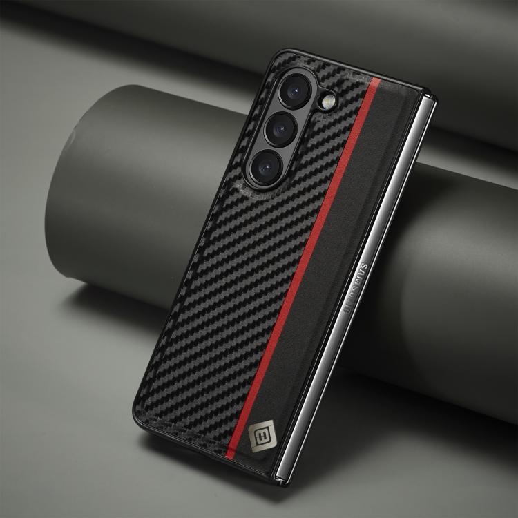 LC.IMEEKE 3 in 1 Carbon Fiber Texture Shockproof Phone Case, For Galaxy Z Fold8 Ultra 5G, For Galaxy Z Flip8 5G, For Samsung Galaxy Z Flip6 / Flip7 FE, For Samsung Galaxy Z Fold7 5G, For Samsung Galaxy Z Flip7 5G, For Samsung Galaxy Z Fold6 5G