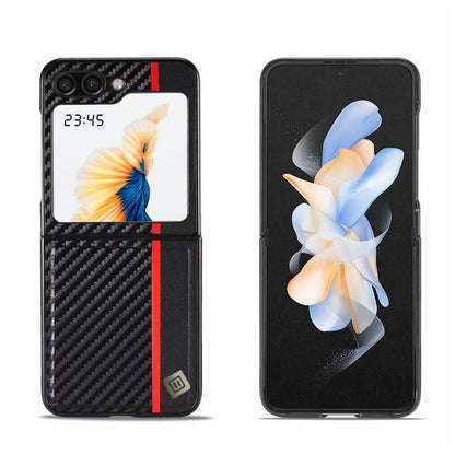 LC.IMEEKE 3 in 1 Carbon Fiber Texture Shockproof Phone Case, For Galaxy Z Fold8 Ultra 5G, For Galaxy Z Flip8 5G, For Samsung Galaxy Z Flip6 / Flip7 FE, For Samsung Galaxy Z Fold7 5G, For Samsung Galaxy Z Flip7 5G, For Samsung Galaxy Z Fold6 5G