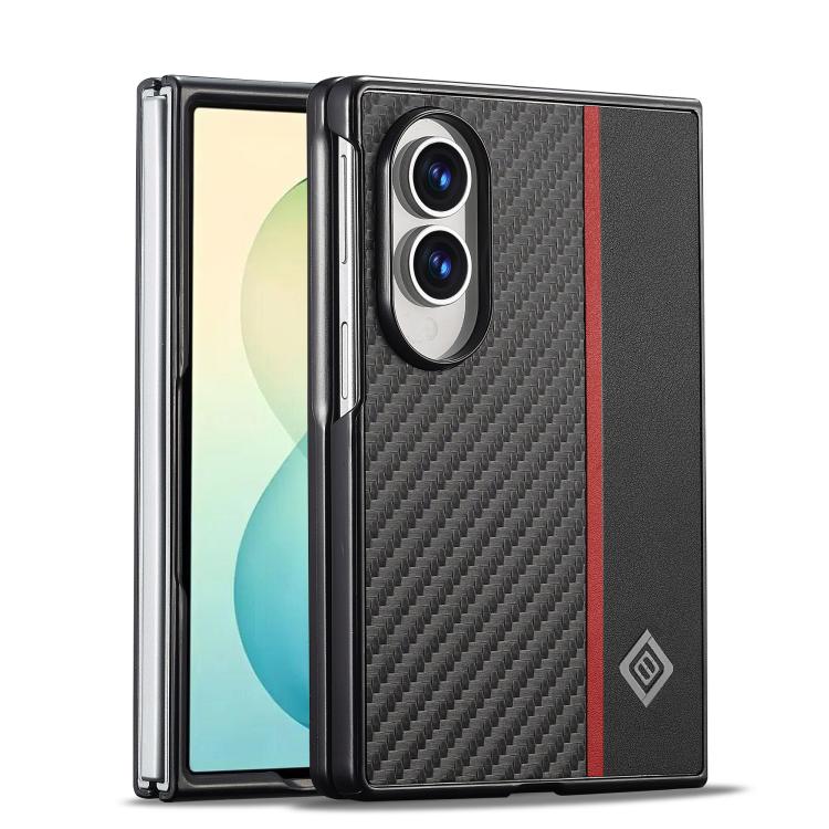 LC.IMEEKE 3 in 1 Carbon Fiber Texture Shockproof Phone Case, For Galaxy Z Fold8 5G, For Galaxy Z Fold8 Ultra 5G, For Galaxy Z Flip8 5G, For Samsung Galaxy Z Flip6 / Flip7 FE, For Samsung Galaxy Z Fold7 5G, For Samsung Galaxy Z Flip7 5G                 ...