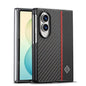 LC.IMEEKE 3 in 1 Carbon Fiber Texture Shockproof Phone Case, For Galaxy Z Fold8 5G, For Galaxy Z Fold8 Ultra 5G, For Galaxy Z Flip8 5G, For Samsung Galaxy Z Flip6 / Flip7 FE, For Samsung Galaxy Z Fold7 5G, For Samsung Galaxy Z Flip7 5G                 ...