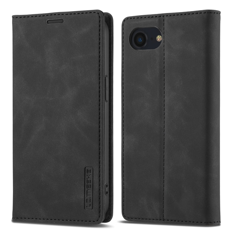 LC.IMEEKE Strong Magnetism Microfiber Leather Phone Case, For iPhone 18 Pro / 17 Pro, For iPhone 18 Pro Max / 17 Pro Max, For iPhone 17e / 16e, For iPhone 17